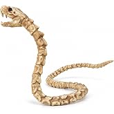 39 Inch Bendable Skeleton Snake, Plastic Bone Prop Halloween Skeleton Decor
