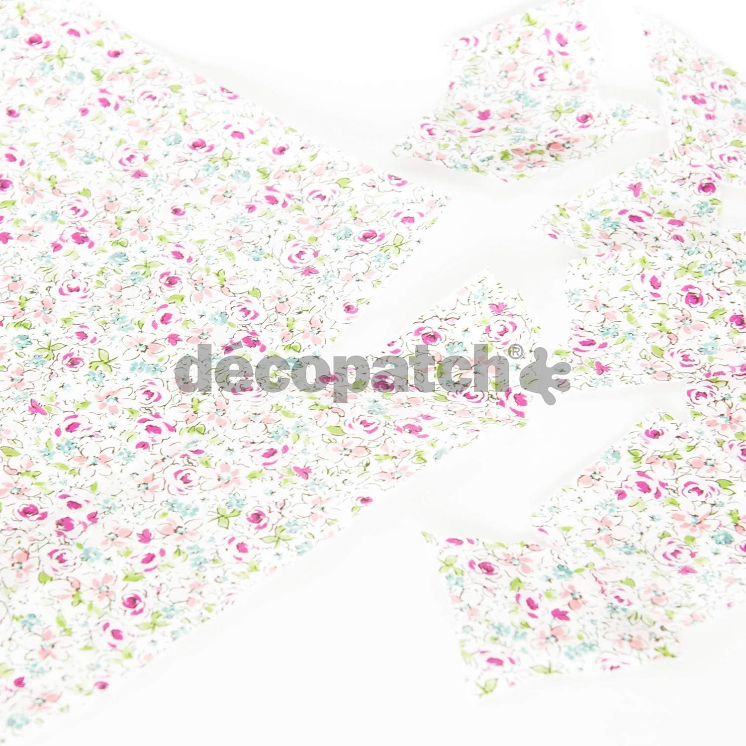 Décopatch C717O, A pouch of 3 sheets of printed paper 30x40 cm, Flowers, DIY, Customisable Décor, Completely Personalise - Image 3