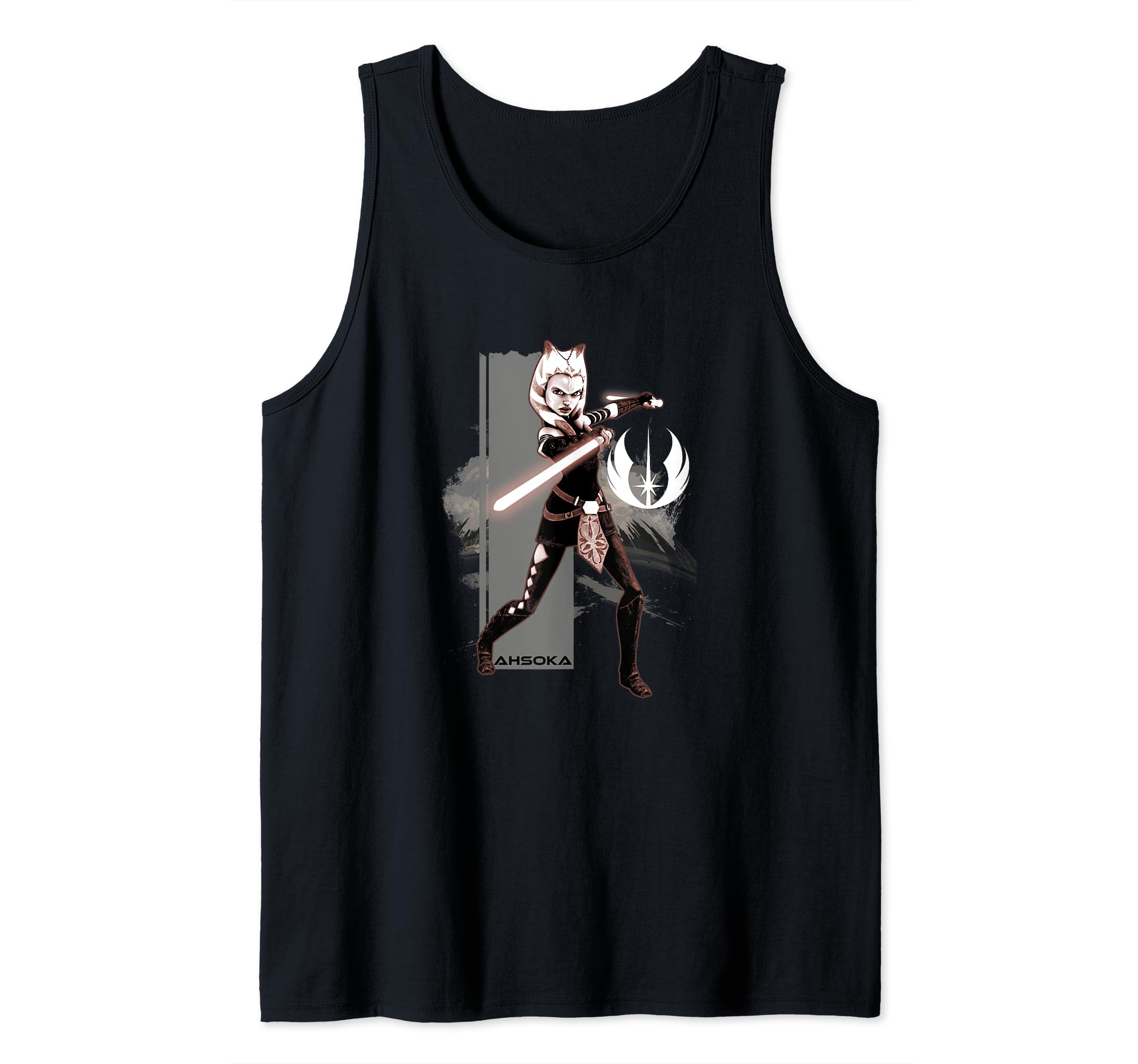 Star Wars Clone Wars Asoka Lightsaber Out Portrait Tank Top