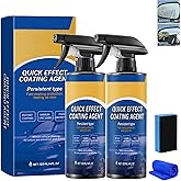 2PCS Quick Effect Coating Agent, New Quick Effect Coating Agent, 3 in 1 High Protection Quickly Car Coatings Spray, Car Scratch Wax Sprays Waterless Wash