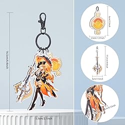 UTIEHD GI Character keychain set, 3pcs Acrylic