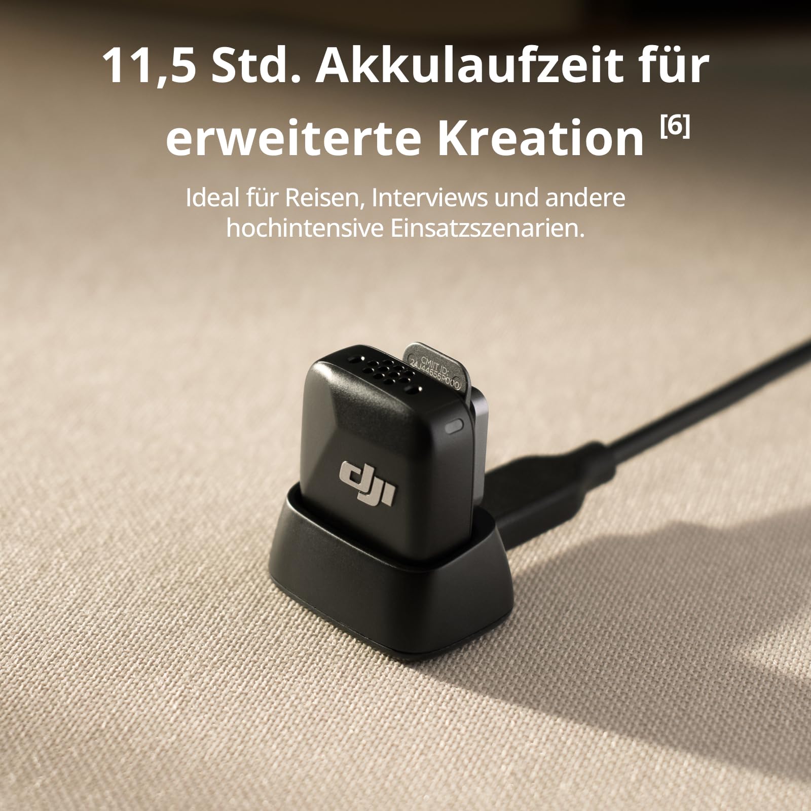 DJI Mic Mini (2 Sender + 1 Handy-Empfänger), Ansteckmikrofon, drahtloses Lavalier-Mikrofon für iPhone 17/16/15 und Android/PC/Tablet, Plug-and-Play, 300 m Reichweite, aktive Geräuschunterdrückung 5