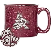 Rico Industries NHL Hockey Speckle 15oz Laser Engraved Campfire Coffee, Tea, Hot/Cold Mug - Great Gift Item