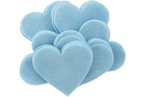 Playfully Ever After 3 Inch 28pc Felt Hearts (Light Blue)