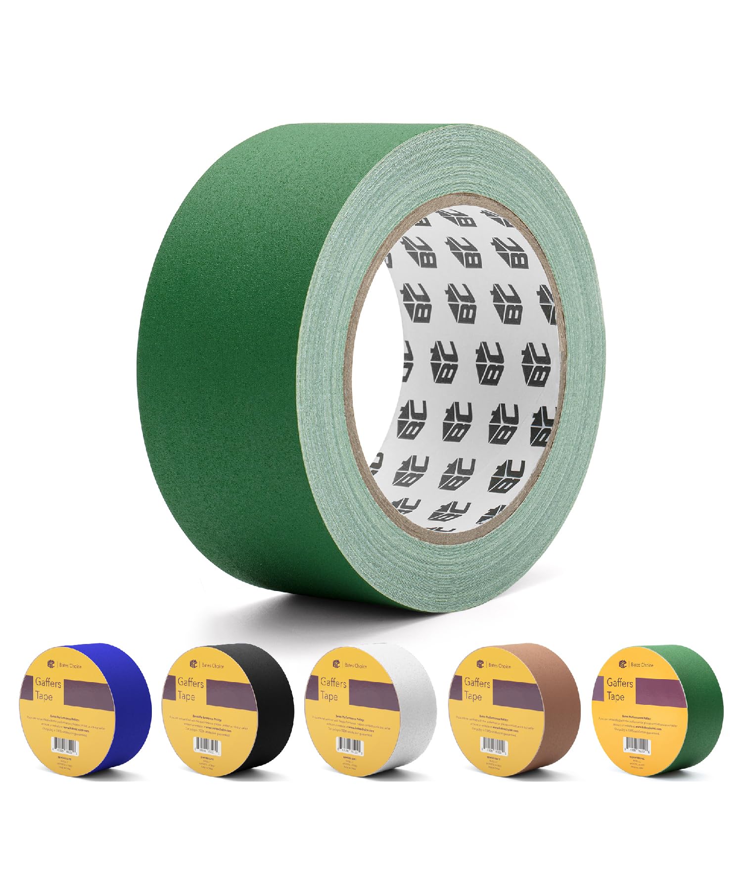 Photo 1 of Bates- Gaffers Tape 2 Inch x 33 Yards, Green Gaffer Tape 2 inch, Polyethylene-Coated Cloth, Non-Reflective, No Residue