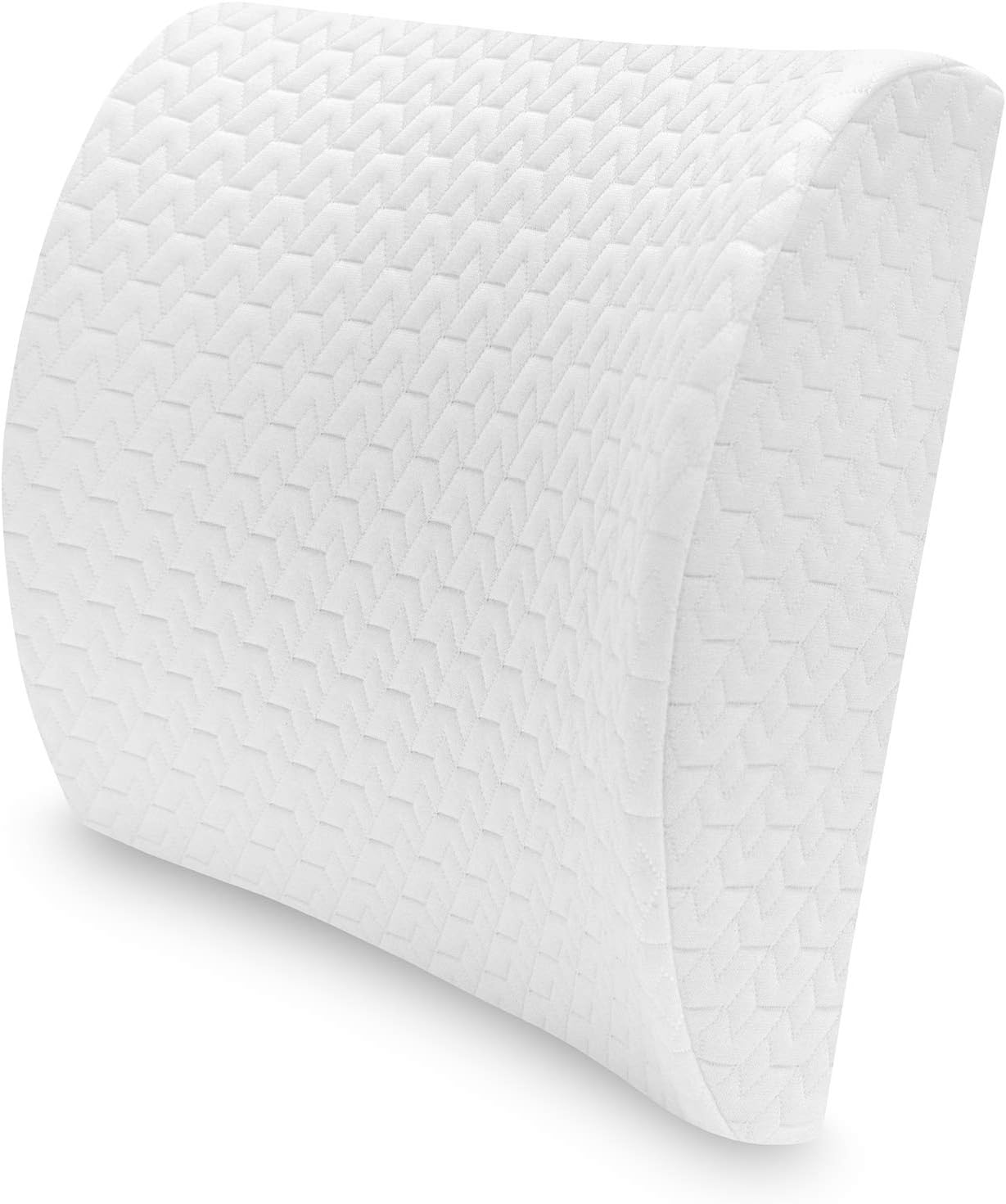 SensorPEDIC Lumbar Memory Foam Accessory Pillow, 14" x 13", White