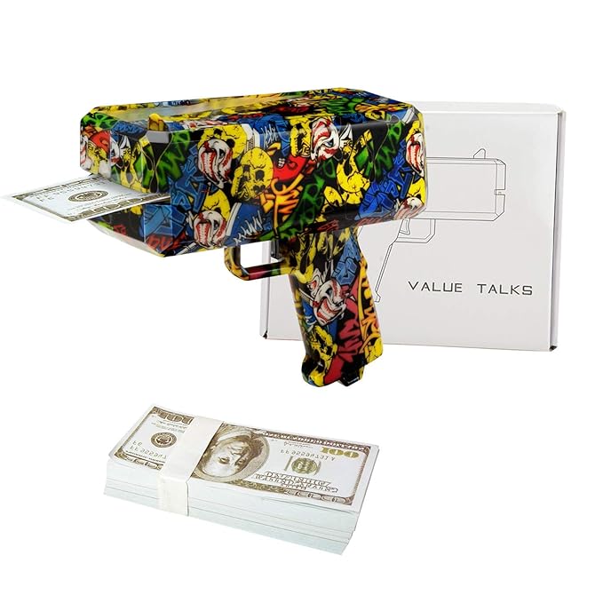 title=ValueTalks Pistola Soldi spara Money Gun Pistola Giocattolo Pistola Sparare per