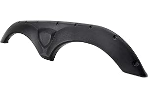 Tough Grade Fender Skirt for Tandem Axle Trailers | Textured Black ABS | Flared Sabre Style | 70.5" x 14.25" x 2.25" | Made in USA (2)