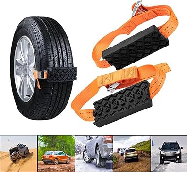 Fezz 2pcs Car Tire Snow Chains Set Universal Plastic Wheel Chain Winter Anti Skid Adjustable Auto Safety Ice Mud Outdoor Autocross Amazon Co Uk Car Motorbike