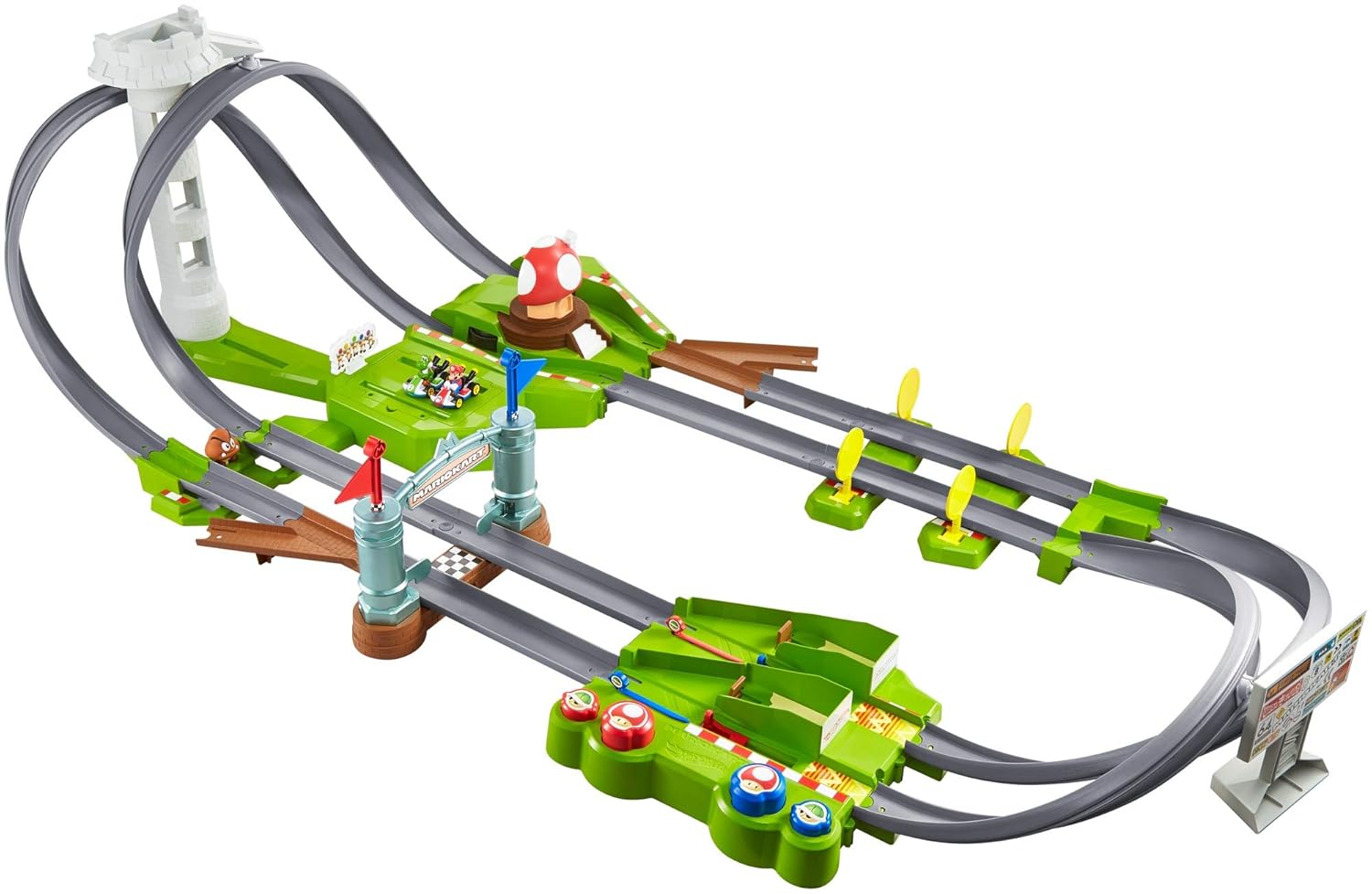 Hot Wheels GCP27 Mario Kart Mario Rundkurs Trackset, Spielzeug ab 5