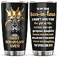 Muilzon Son-in-Law Gifts Tumblers 20oz - Son-in-Law Gifts from Mother in Law/Father in Law Coffee Mug - Gifts for Son-in-Law Cup - Birthday Gift Ideas for Son-in-Laws