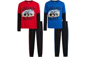 Pro Athlete Boys Sweat Suit Set - 4 Piece Short Sleeve Crewneck Athletic Graphic Tees and Tricot Jogger Sweatpants (8-16)