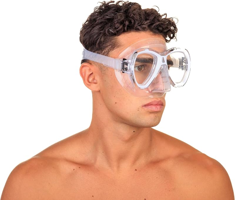 Elba Masque de plongée en Silicone Blanc