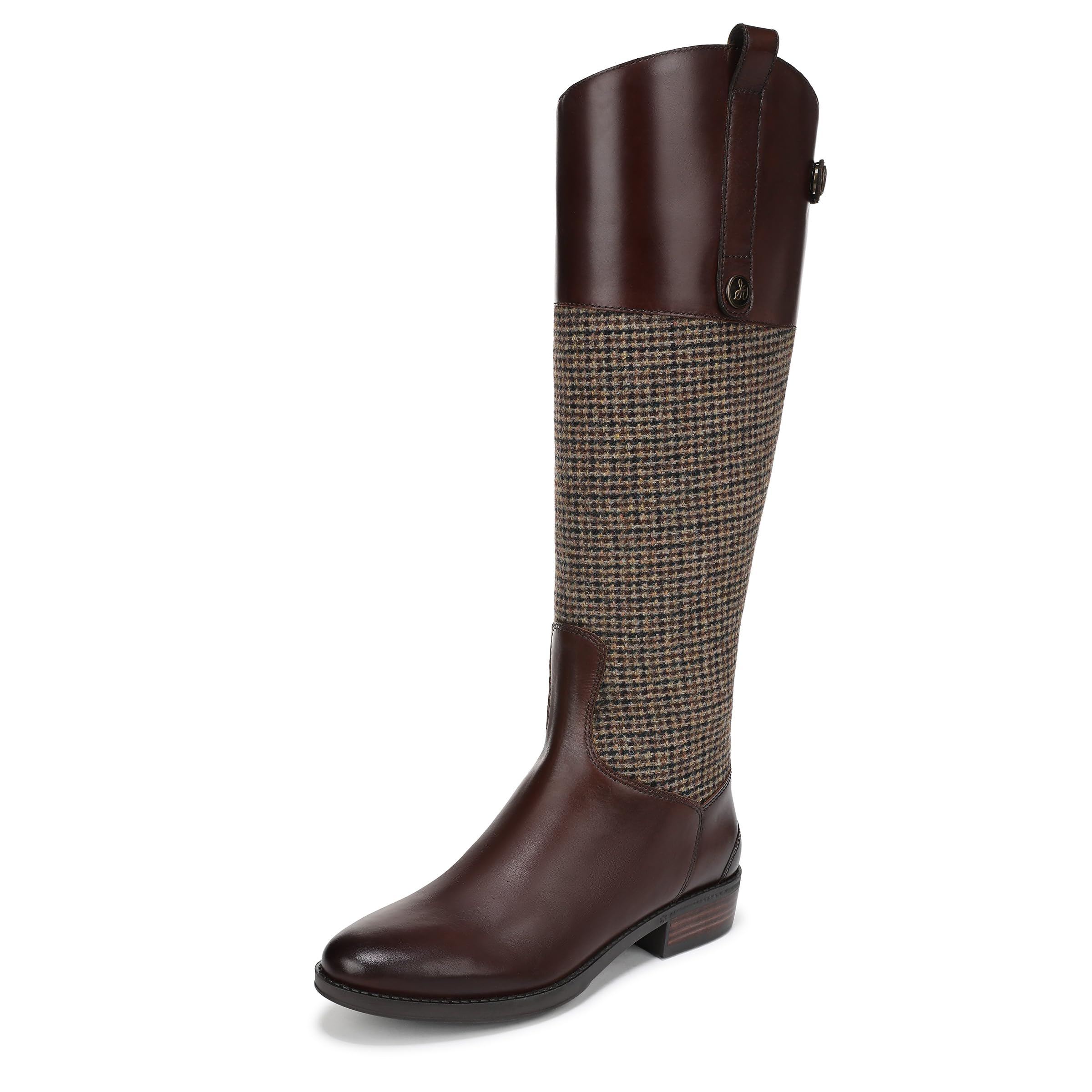Sam Edelman Women’s Penny Equestrian Boot Brown Multi Tweed