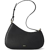 Shoulder Bag for Women, Small Cute Purse Leather Handbag, Trendy Crescent Clutch with Zipper Little Lightweight Going Out Bag