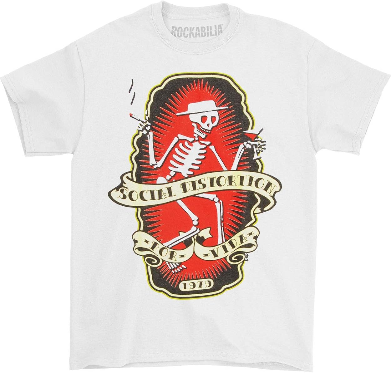 Tops Social Distortion POR VIDA Men's 