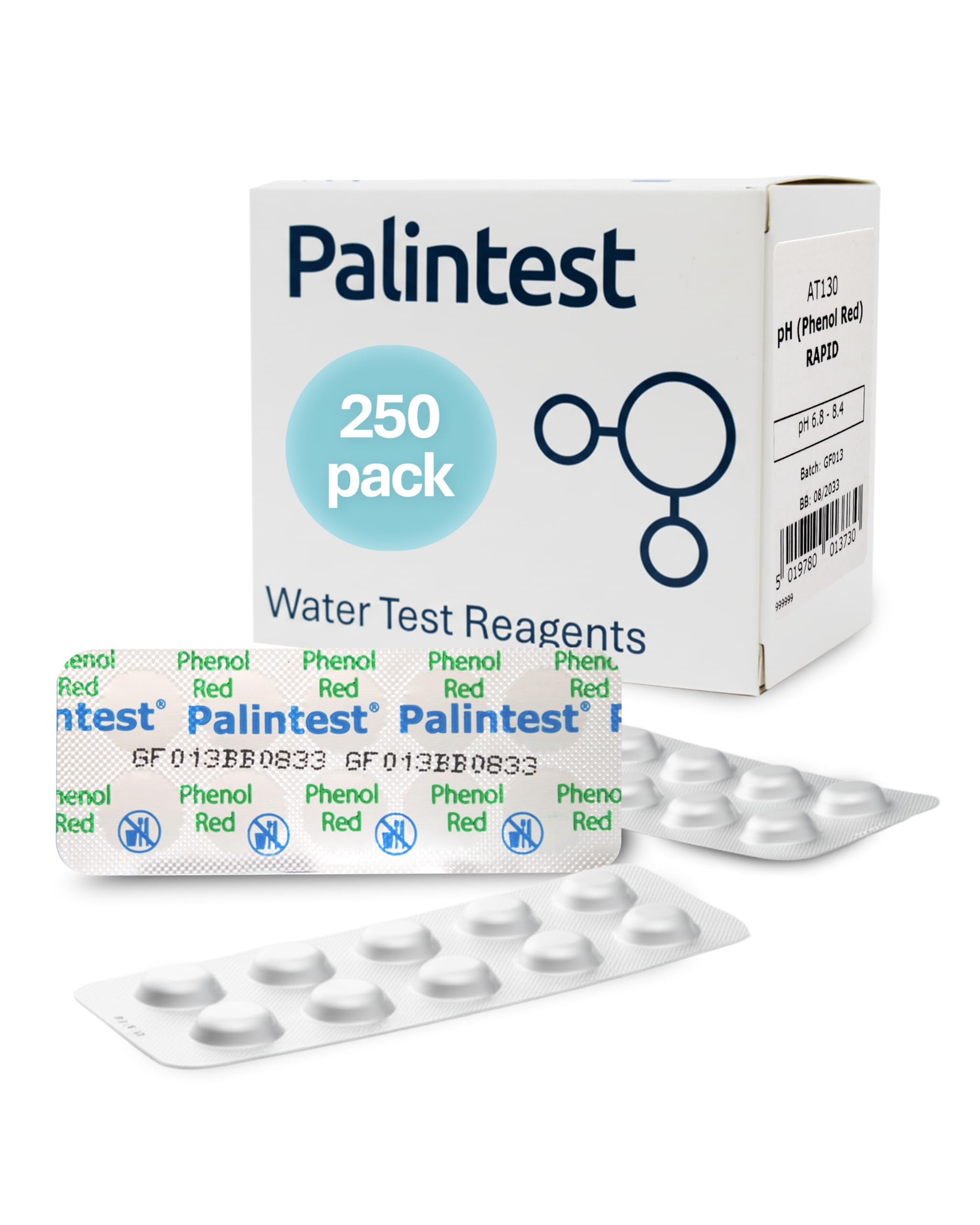 Palintest AT 130 pH Phenol Red Tablets - Box of 250 Tablets