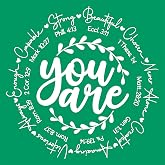 JAJADO Christian Reusable Silk Screen Stencils: Motivational Bible Verse Templates for Crafts on T-Shirt/Wood/Glass/Canvas Wall DIY Office Home Decor