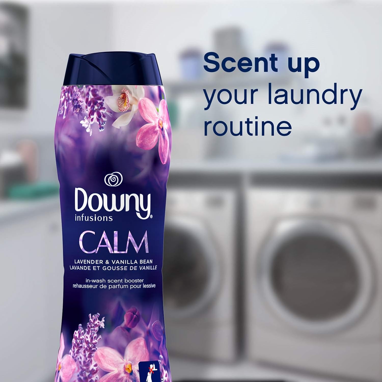 Downy Infusions In-Wash Scent Booster Beads, Calm, Lavender and Vanilla Bean, 14.8 oz: Prime Pantry