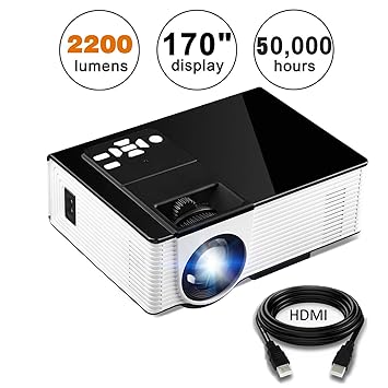 kuak Android LED LCD mini proyector de vídeo portátil Wifi ...