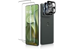 JZG 2 Pack Tempered Glass Screen Protector for Motorola Edge 2025, 2 Pack Lens Protector, 9H Hardness Bubble Free, Scratch Resistant, Bubble Free