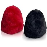 Medium Dual 100% Lambs Wool Buffer Covers Fit 2.5"Dia x 3.5"High - TruePower, Sunpentown Shoe Polishers