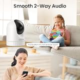 Cinnado 2K Pet Camera Indoor Security Camera 360 WiFi Motion Tracking 2-Way view 6