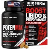 Enyvia Libido Support for Men - Testosterone Supplement for Men Fast Acting | with Tongkat Ali, Tribulus, Maca, L-Arginine - Blood Flow, Size &amp; Stamina and Endurance - 60ct, Full-Month Supply