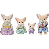 Calico Critters - Fennec Fox Family - Collectible Dollhouse Figures | Desert charm with oversized ears - poseable flocked figures in removable outfits for imaginative family storytelling, Ages 3+
