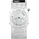 ASA Metal E6B Flight Computer &ndash; Professional Aviation Slide Rule, Durable Aluminum, FAA Test Approved, Precise Wind, Fuel &amp; Navigation Calculations