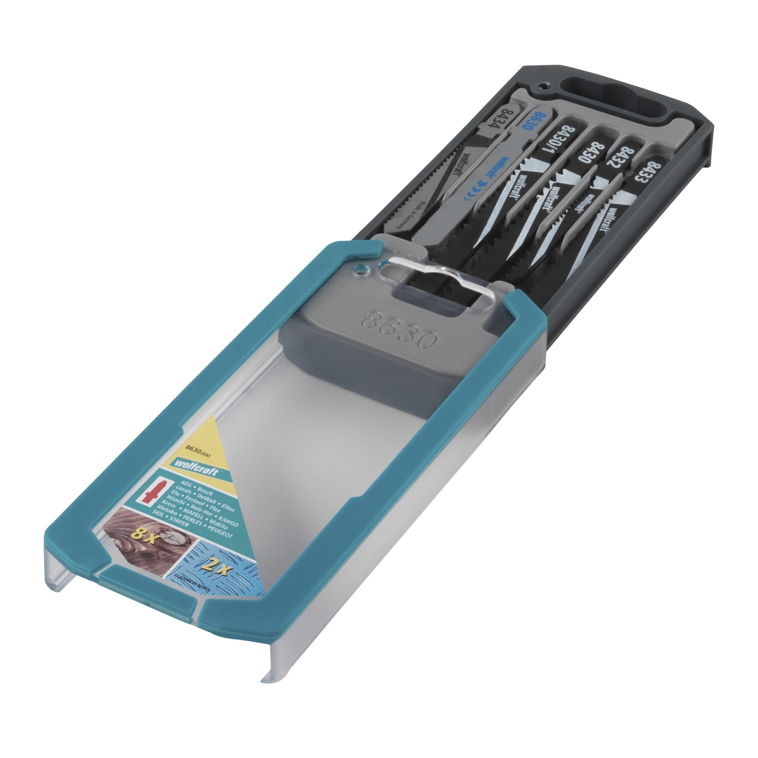 wolfcraft Jigsaw Blade Set 10 Pcs., T-Shank I 8630000