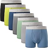 BAMBOO COOL Boys’ Moisture-Wicking Brethable Underewar 6-18Y 7 Pack Week Theme Ultra Soft and Lightweight Boxer Briefs