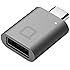 nonda USB-C to USB 3.0 Mini Adapter Aluminum Body with Indicator LED for Macbook Pro 2016, MacBook 12-inch and other Type-C Devices (Space Gray)