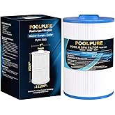 POOLPURE C-7350 Spa Filter Compatible with Caldera 50, Unicel C-7350, Caldera Spas 73532, 1019401, Pleatco PCD50N, Filbur FC-3963, 735321, 50 sq.ft. Hot Tub Filter Cartridge 1pack