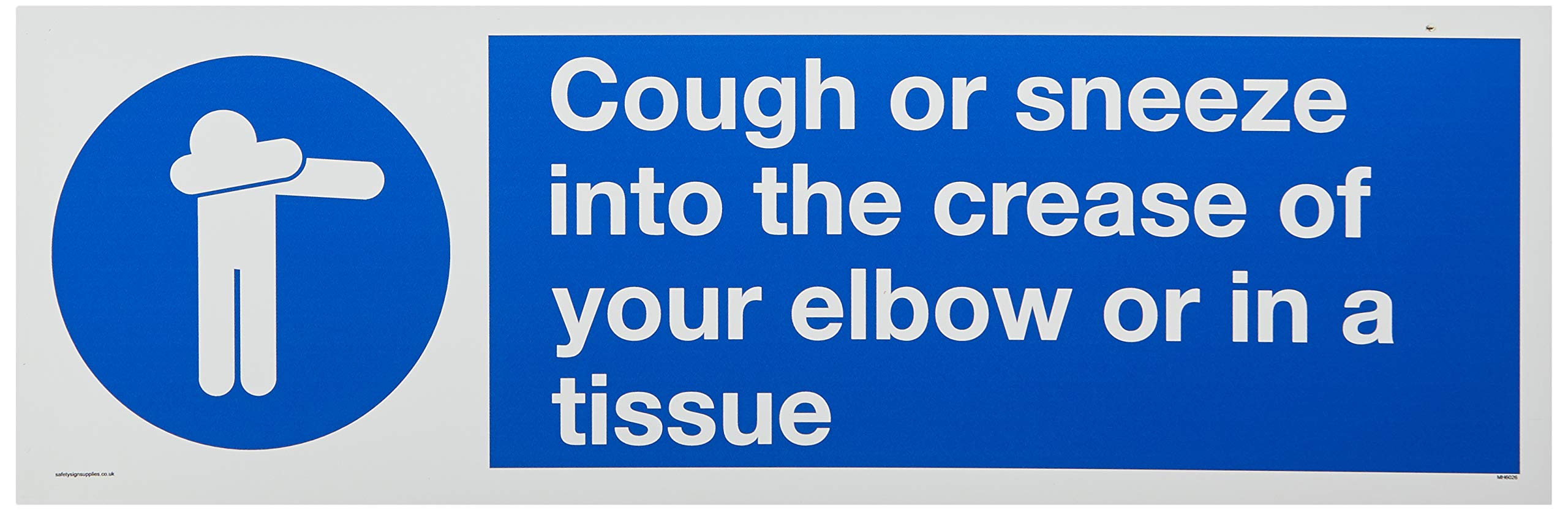 Cough or sneeze into the crease of your elbow or in a tissue