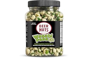 Beer Nuts Wasabi Peas, Heat Meets Crunch, Your Favorite Snack with A Kick, American Made Since 1953 (12oz)