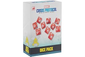 Marvel: Crisis Protocol DICE Pack - 10 Custom 8-Sided Dice for Expanded Gameplay, Tabletop Superhero Game, Ages 14+, 2 Player