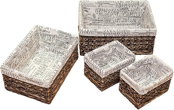 Amazon.de: Braune handgewebte Ablagekorb Rattan Garten Tuch Snack Korb