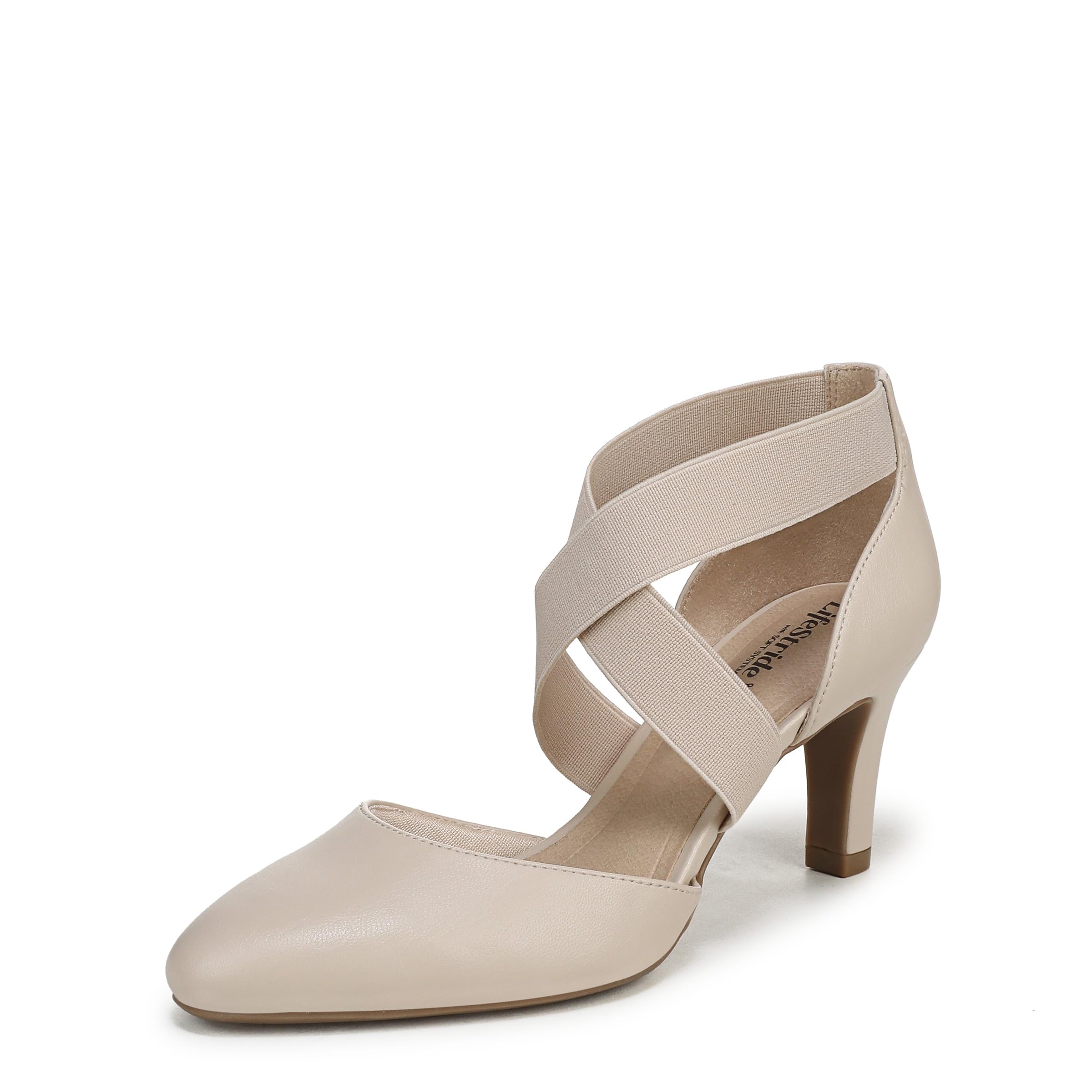 LifeStride Womens Gallery Pump Almond Milk 7 M