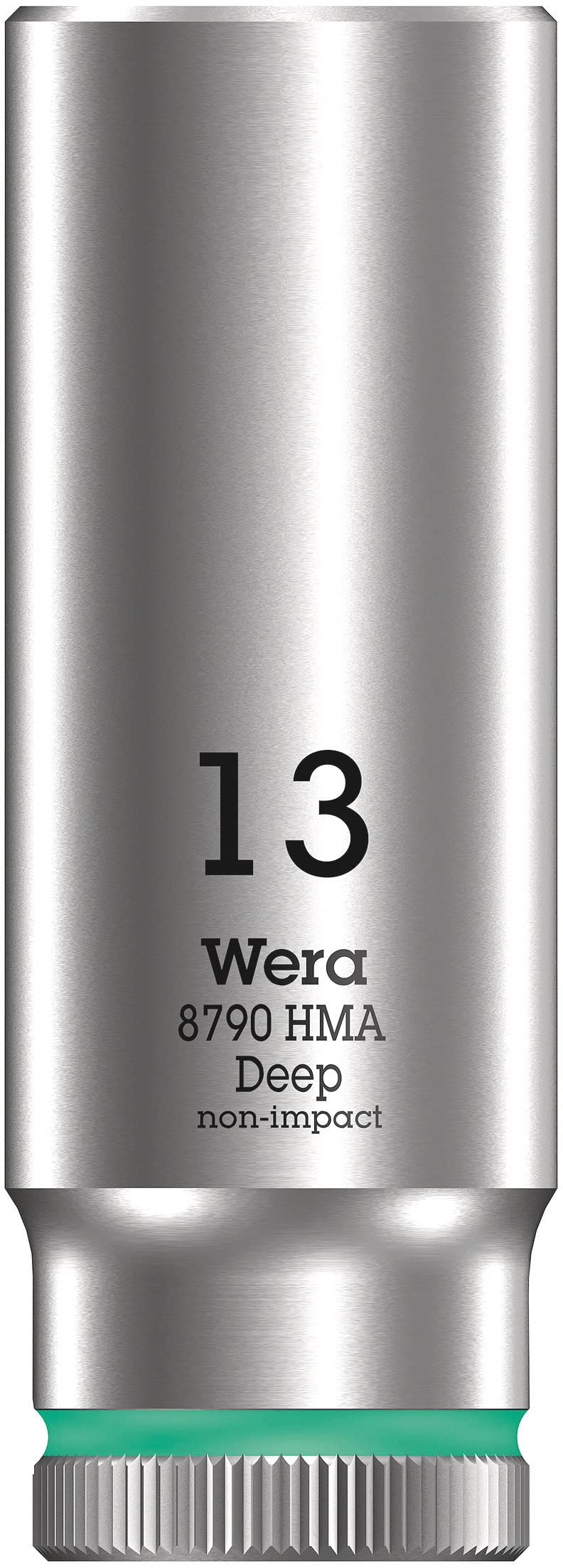 Wera 05004535001 8790 HMB Deep Socket, Turquoise, 13.0 mm