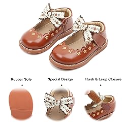 Felix & Flora Toddler Little Girl Brown Mary Jane