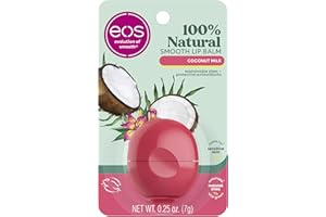 eos 100% Natural Lip Balm- Coconut Milk, All-Day Moisture, Made for Sensitive Skin, Lip Care Products, 0.25 oz