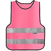 SIFE Kids Safety Vest for Children 3-12Y,w/3M Compatible Tech,6 Colors - Mesh & Knit