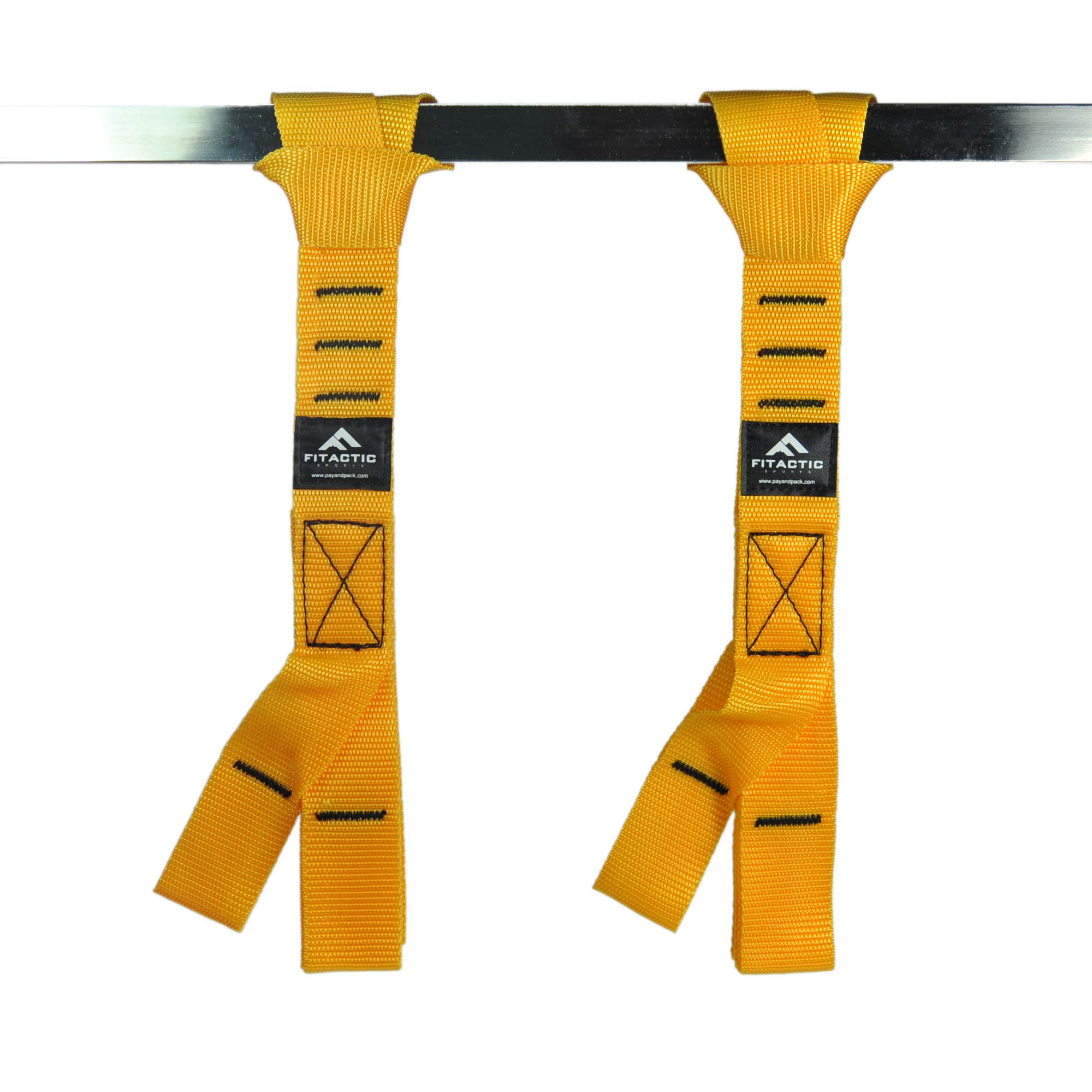 FITactic Upgraded 1 Pair Eagle Loops Grip for Finger Thumb Hand Wrist Forearm Arm Strengthening Training (Yellow)