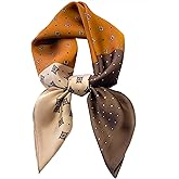 Onllh 100% Mulberry Silk Scarf for Women Hair Lightweight Square Neckerchief Wrap For Head Scarves 21"