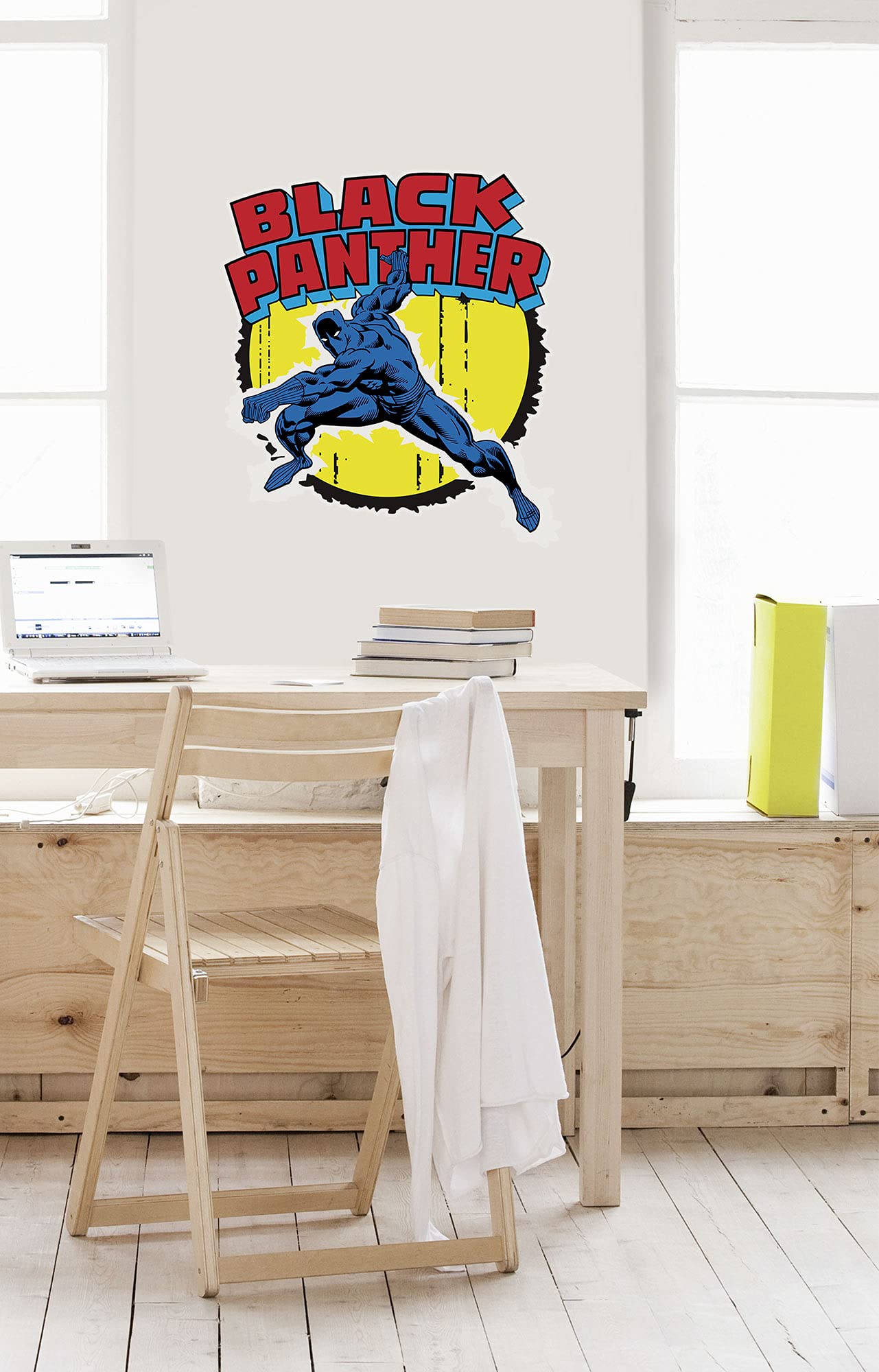 Komar Marvel Avenger Wall Sticker Black Panther Comic Classic - 50 x 70 cm (Width x Height) - 1 Piece - Decorative Sticker, Wall Sticker, Wall Sticker, Wall Decoration, Children's Room - 14079h