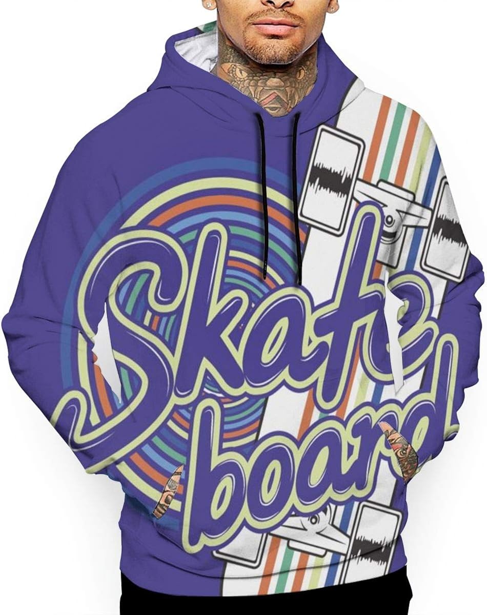 Street Skate Board Rock Unisex Sweatshirt for Men Hoodies