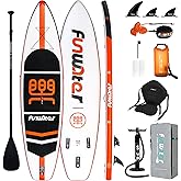 FunWater Inflatable Stand Up Paddle Board with Premium SUP Paddleboard Accessories, Anti-Slip EVA Deck, 11'/10'6'' Paddle Boards for Adults & Youth of All Skill Levels