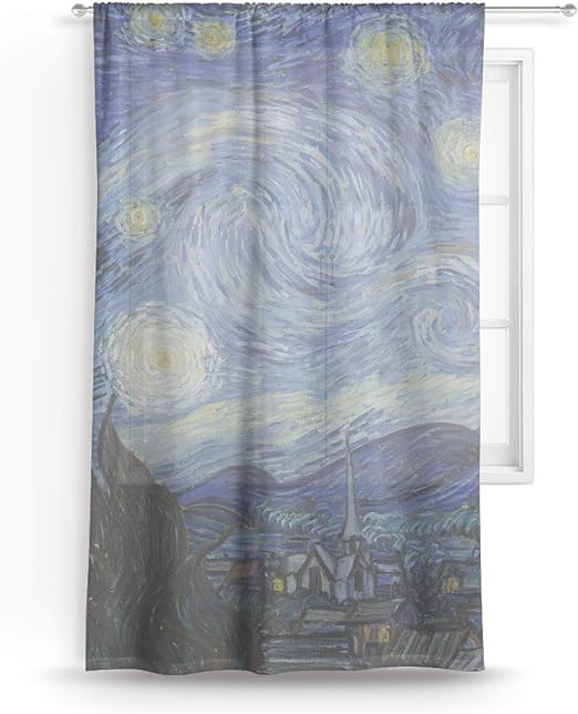 Amazon Com Youcustomizeit The Starry Night Van Gogh 1889 Sheer