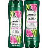 Suave Shampoo and Conditioner Set, Bamboo & Hibiscus – Volumizing Hair Products for Flat, Fine Hair, 12.6 Oz Ea
